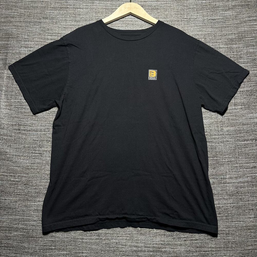 Brixton Shirt Men's XL BLack Short Sleeve Standard Fit Blank Solid Casual - Picture 2 of 12